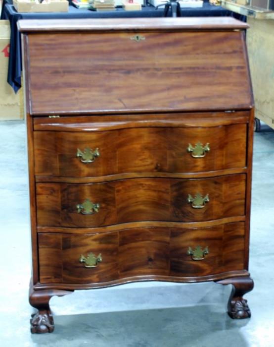Vintage Drop Down Three Drawer Secretary Desk, 40"H x 30.5"W x 15"D     http://bid.auctionbymayo.com/view-auctions/catalog/id/7786/lot/1040280/?url=%2Fview-auctions%2Fcatalog%2Fid%2F7786%2F