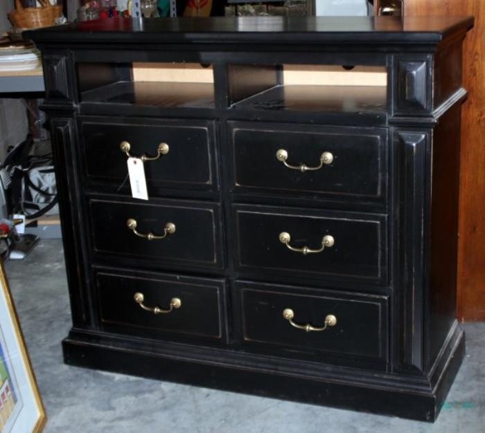 Six Drawer Media Friendly Cabinet / TV Chest, 42"H x 48"W x 18"D   http://bid.auctionbymayo.com/view-auctions/catalog/id/7786/lot/1040355/?url=%2Fview-auctions%2Fcatalog%2Fid%2F7786%2F%3Fpage%3D1%26items%3D100