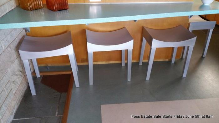 Set of four stools