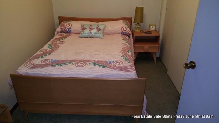 Heywood Wakefield Kohinoor Bed and nightstand