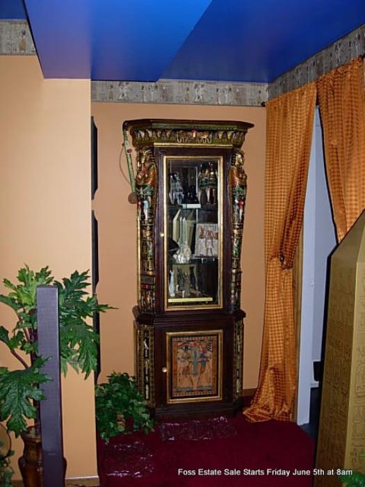Egyptian vitrine display cabinet