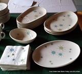 Huge Selection of Franciscan Starburst Pattern with many rarely seen hard-to-find pieces 