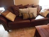 LEATHER SOFA $300