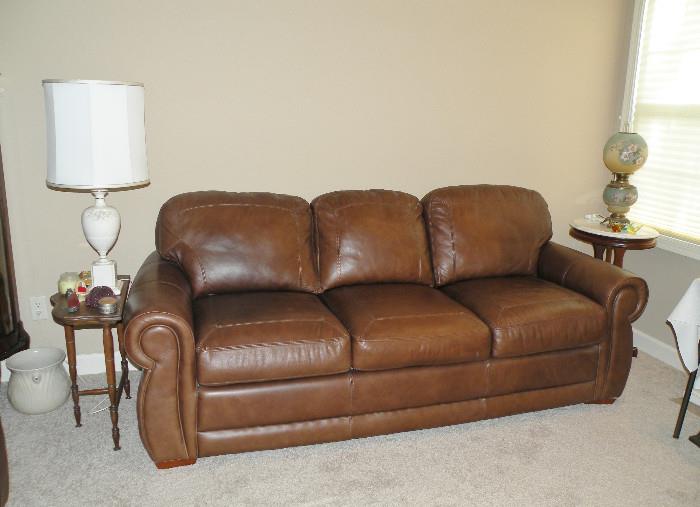Excellent leather sofa by LaZBoy.
