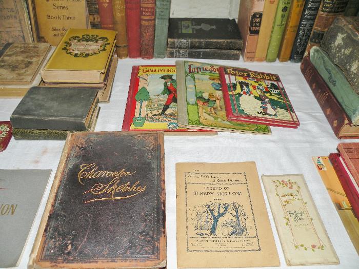 Antique children's books. Character Sketches.