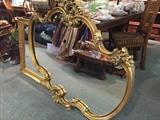 large gold mirror