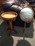 vintage globe and salad bowl