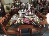drop leaf table and 4 chairs