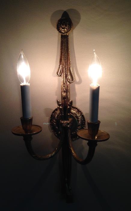 LIGHTED WALL SCONCES
