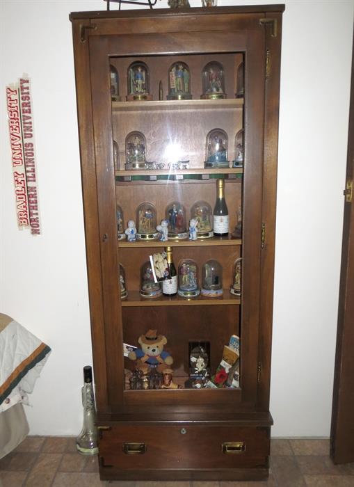 Converted gun cabinet/curio cabinet