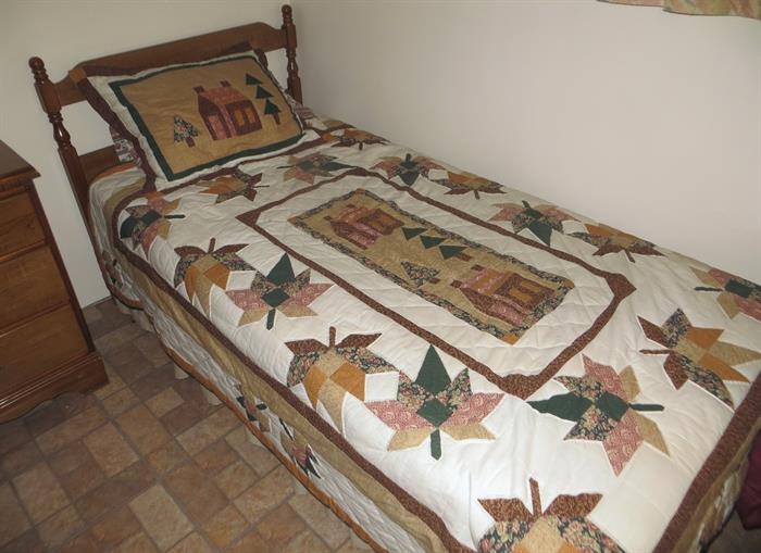 Two twin beds