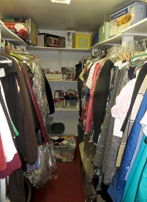 Closets full of clothes!