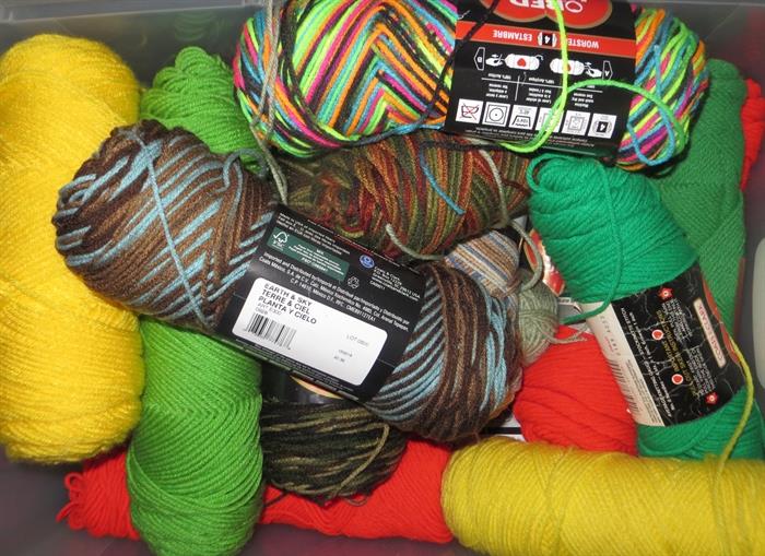 Craft supplies and yarn