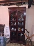 TALL CHERRY GROVE CHINA CABINET BY AMERICAN DREW