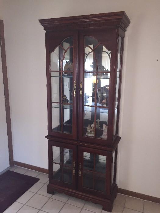 CHERRY WOOD CHINA CABINET