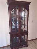 CHERRY WOOD CHINA CABINET 