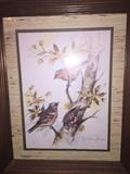 BIRDS SIGNED ART WORK BY PAUL WHITNEY HUNTER