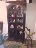 TALL CHERRY GROVE CHINA CABINET BY AMERICAN DREW