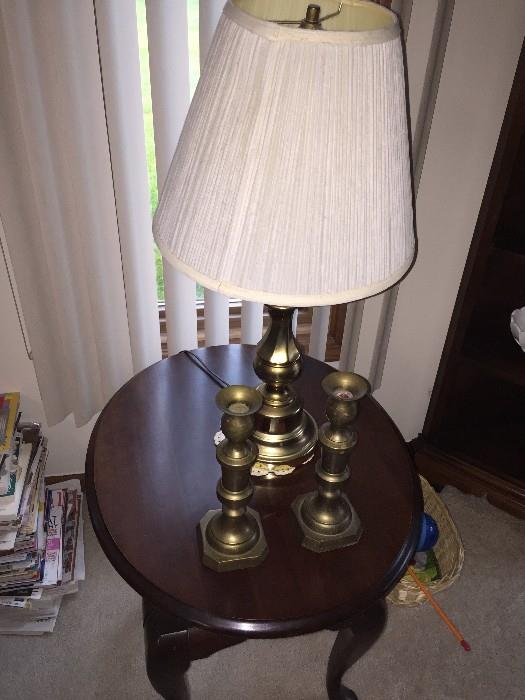 BRASS CANDLE HOLDERS