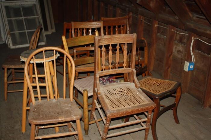 LOADS OF VINTAGE CHAIRS