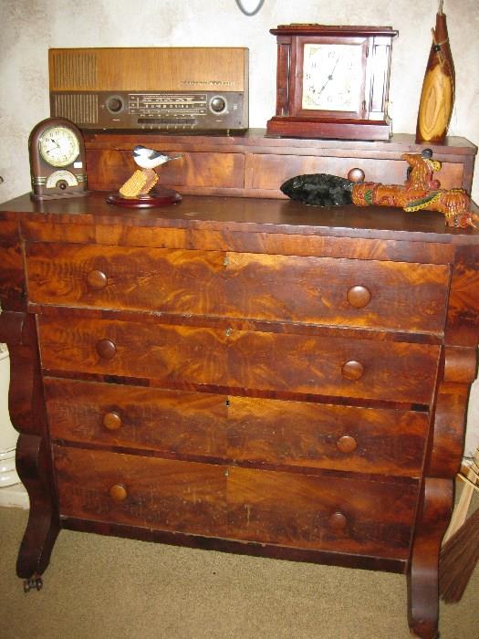 Beautiful Empire style dresser with 2 glove boxes/