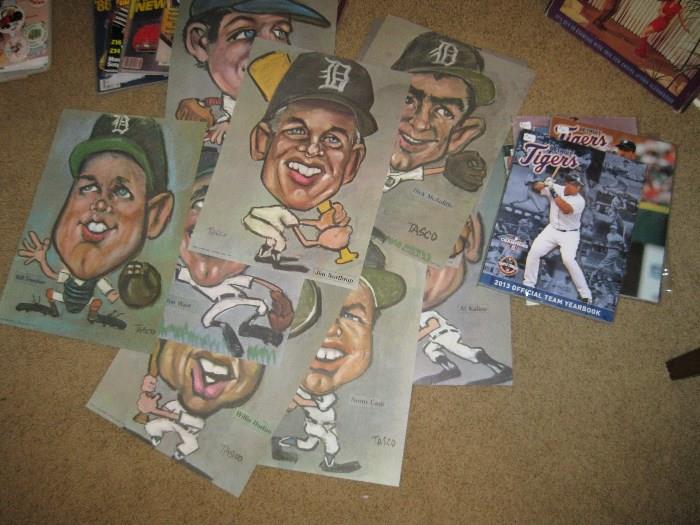 1968 Tiger Champs Caricatures.  Tiger mags.