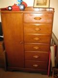 Maple chest with closet.  Nice 