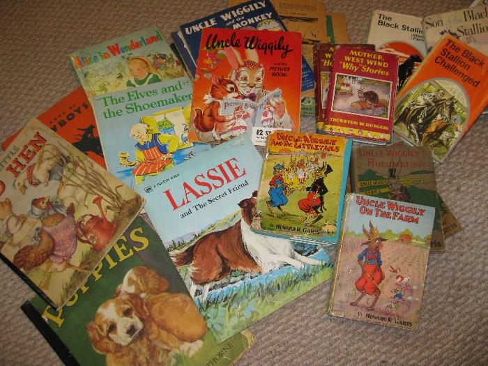 vintage children's books.  Many Dr Seuss, not pictured.