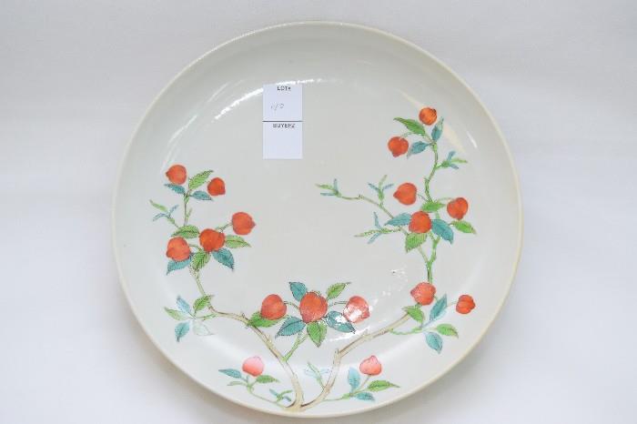 19th C. Chinese Famille Rose Plate, Marked