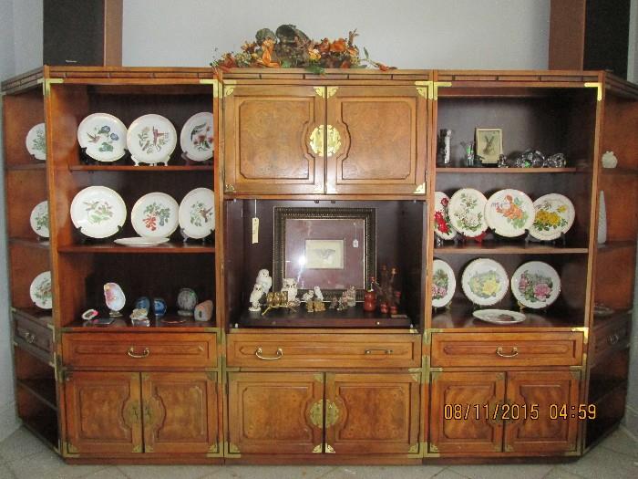 Oriental style wall units with LOTS of storage