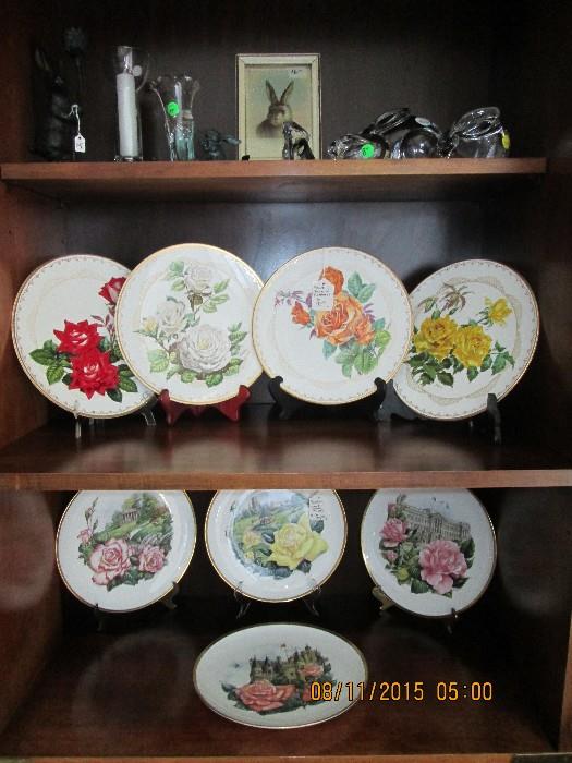 Boehm rose plates