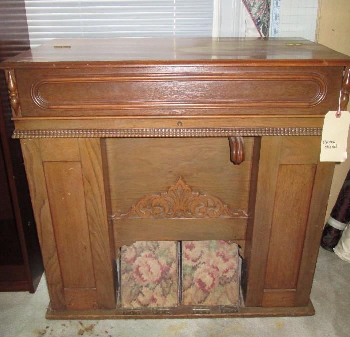 Antique portable organ