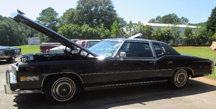 1976 Cadillac Eldorado-Biarritz.57,009 mi., 425 cu engine, AM/FM radio, power windows/seats, needs battery, leather seats, New front bumper parts in trunk. We are accepting bids on this car starting @ $600. through Saturday, August 22, 2015 @ 2:00 pm