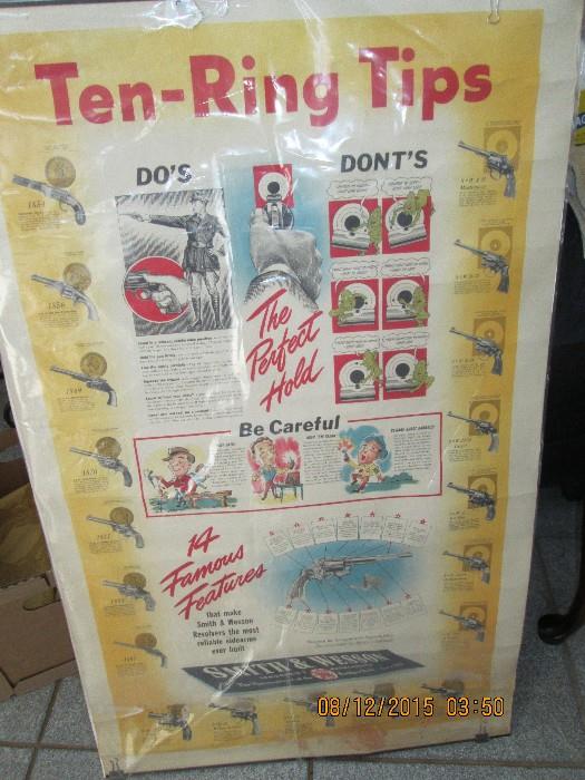 Vintage Smith & Wesson Ten-Ring Tips "Do's & Don'ts" poster