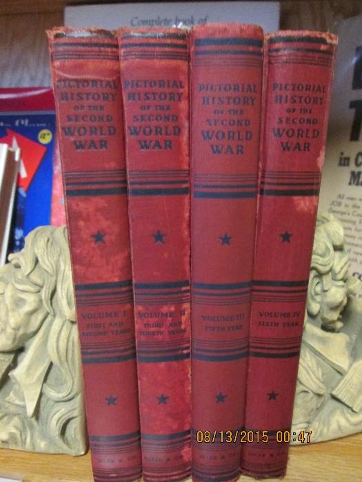 4 volumes "Pictorial Histor of the Second World War"