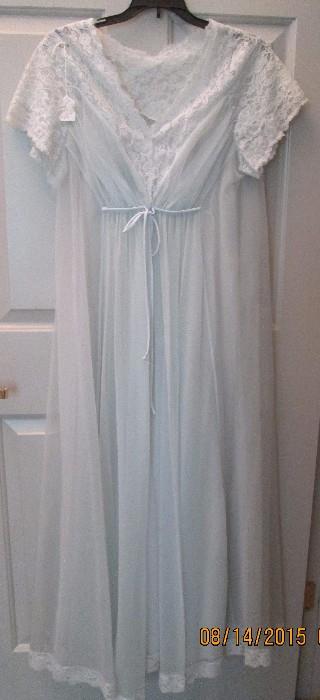Vintage gown with robe