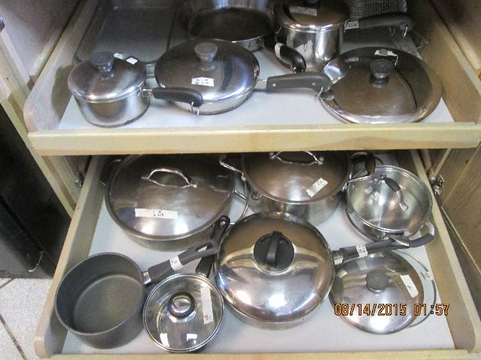 Misc. stainless cookware