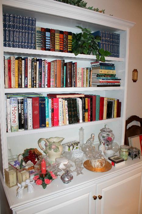 Books and home decor (some items may be sold)