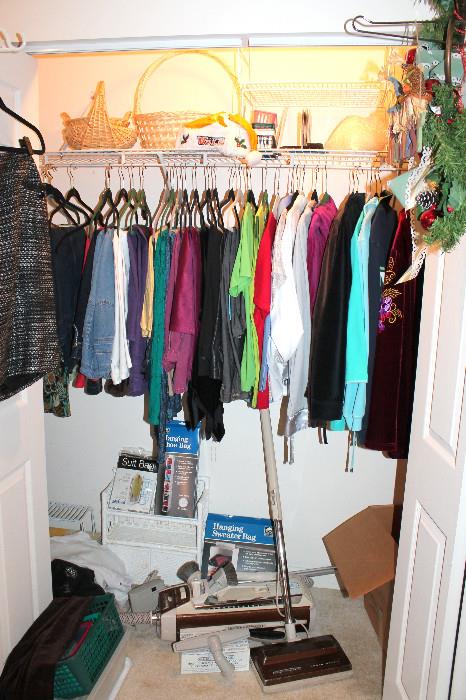 Great ladies' clothing, Electrolux vacuum, and more! (some items may be sold)