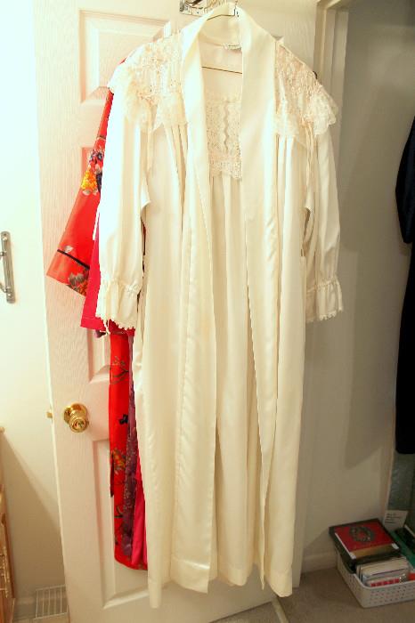 Beautiful Christian Dior lacy nightgown and other nice nightgowns / housecoats
