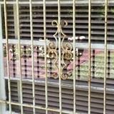 A sample of the "burglar bars" on every window