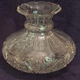 Extraordinary American brilliant cut glass, large 10-inch diameter by 8 inches high, perfect condition