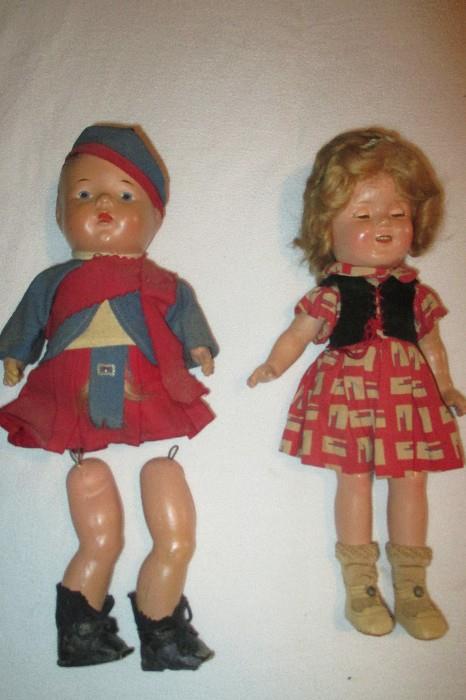 Ideal Shirley Temple Doll and Reliable Laddie Doll