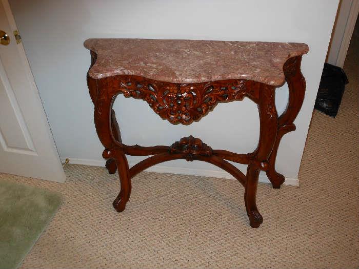 marble  top  table  (as  is)