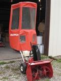 Snapper Snow blower with shield. You will definitely appreciate having the protection.