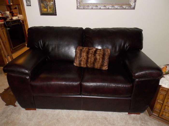 Leather Love seat