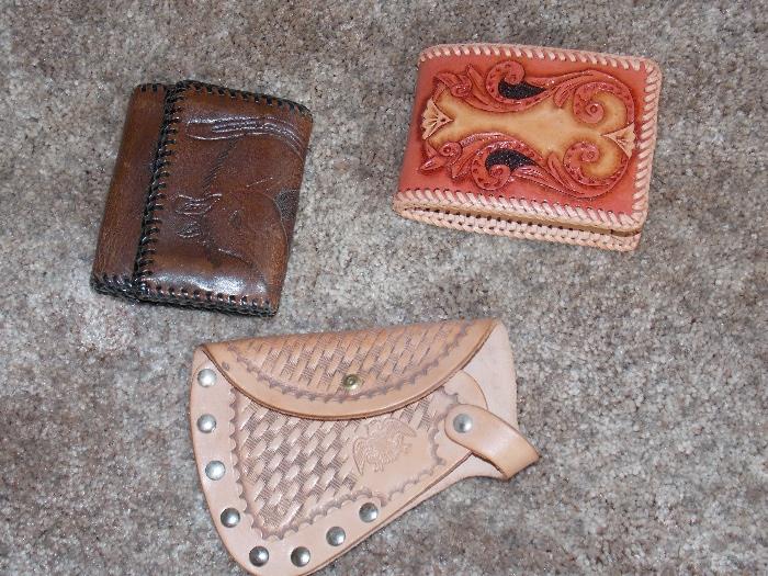 Some of the leather work available