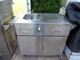 Outdoor sink w/sprayer - stainless steel