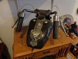 Unique Harley Davidson radio in shape of handlebars & front of bike