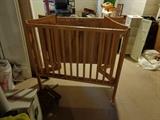 Portable wooden crib